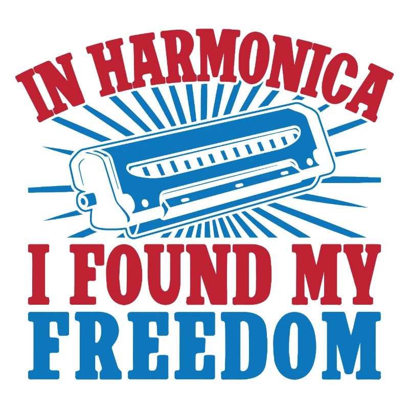Funny Harmonica Player Found My Freedom Harmonica