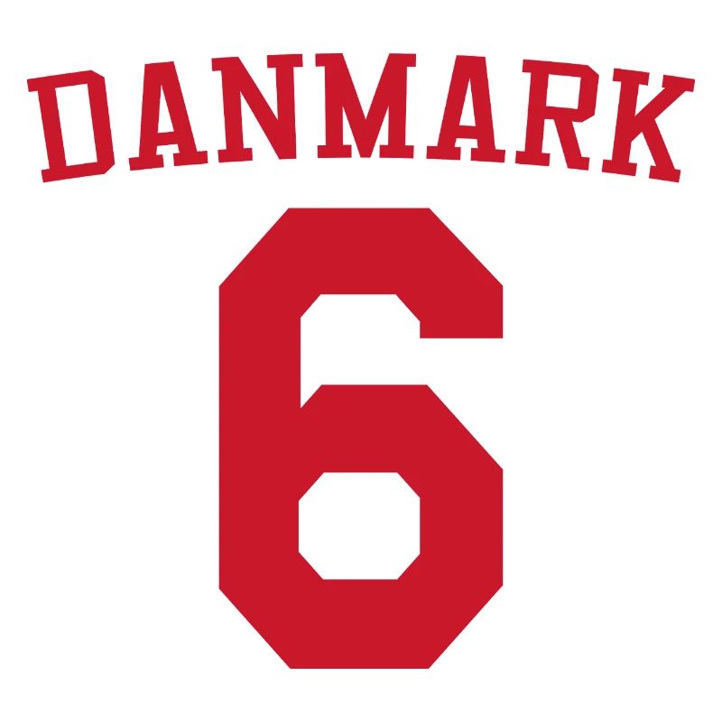 Dänemark 6 – Rotes Textdesign