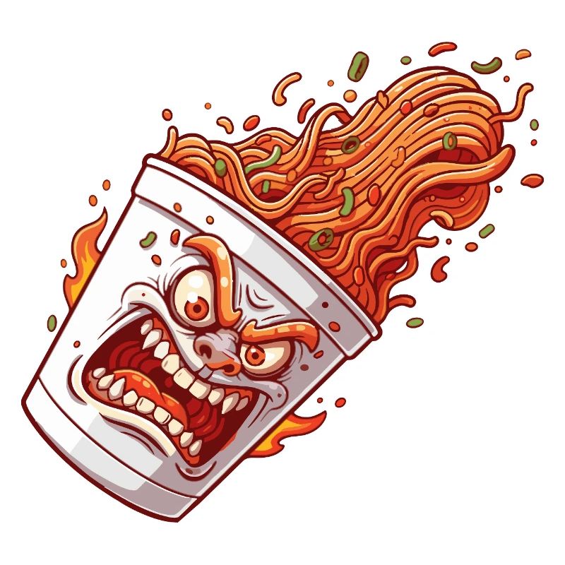 Flammender Becher Wutanfall