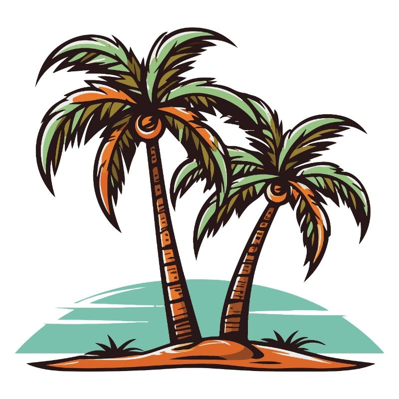 Palmen Insel Urlaub