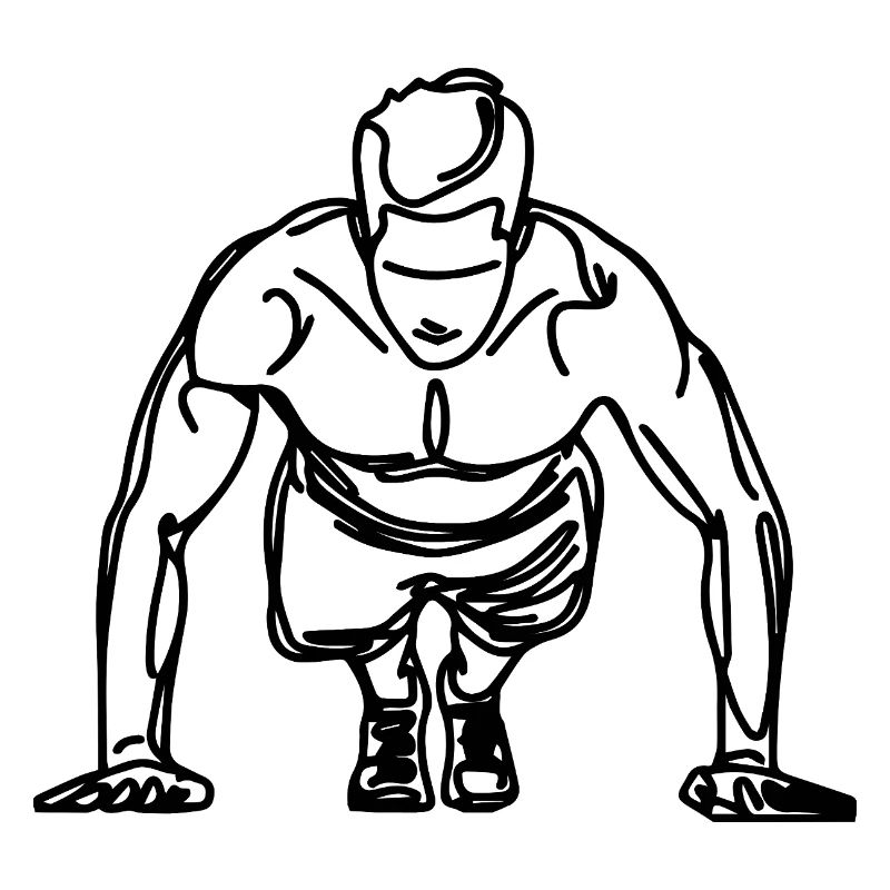 Bodybuilder Drawing