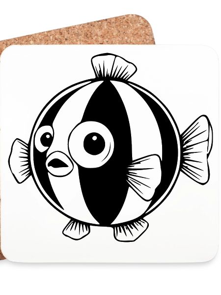 Lustiger Comic Kugelfisch Geschenk 