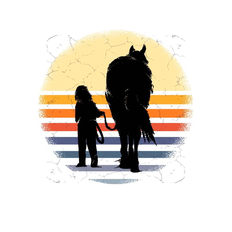 Pferd Pferde Mädchen Shirt
