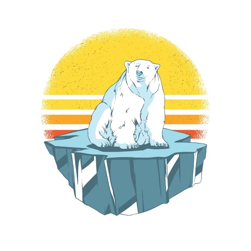 Eisbär auf Eisberg Eisbären Geschenkidee