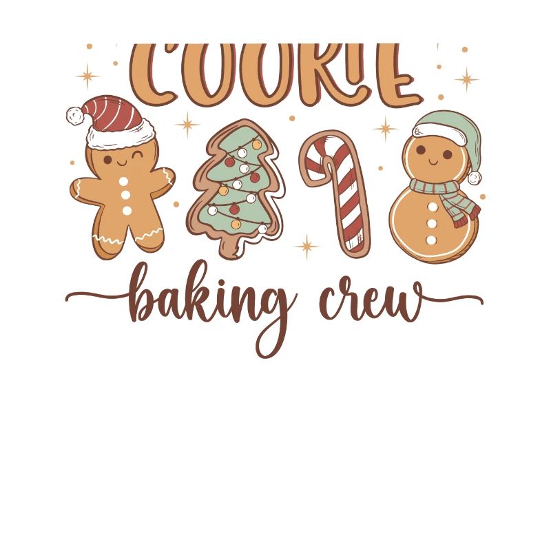 Équipe de cuisson de biscuits de Noël Pain d’épices drôle