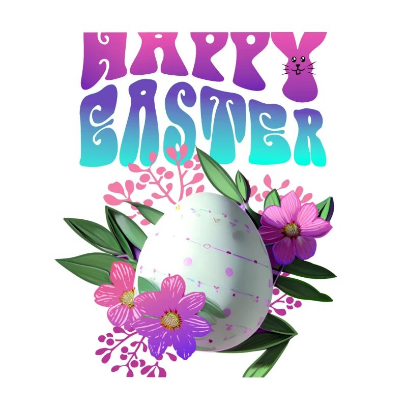 Joyeux Easter Easter Egg Floral