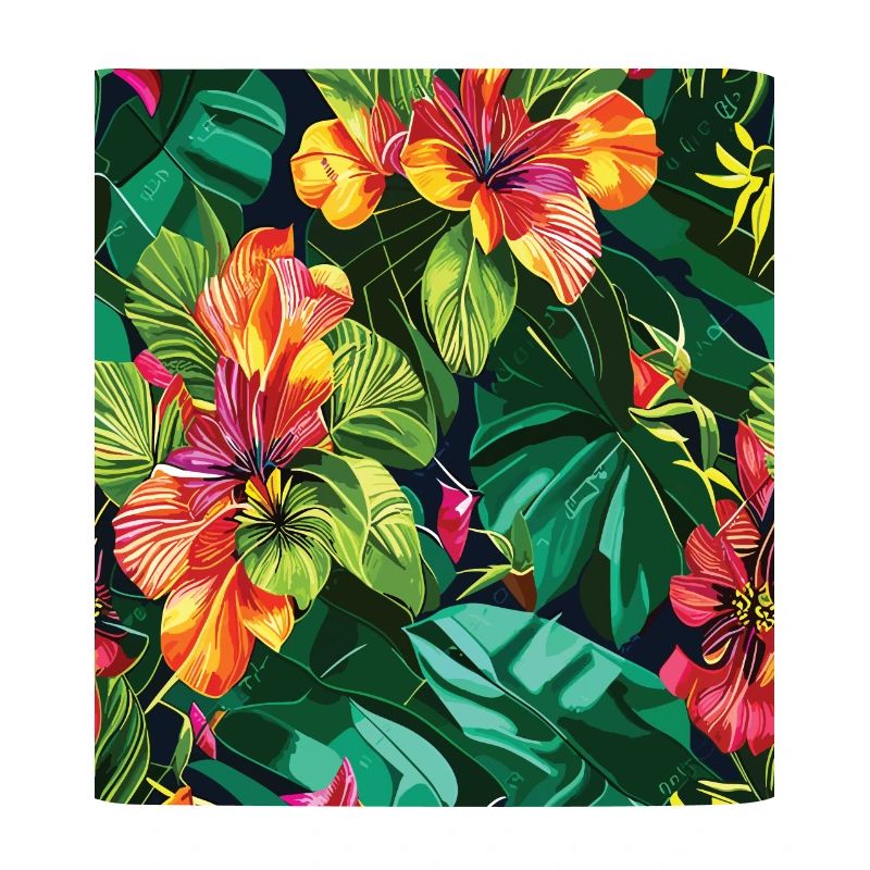 Jungle Pattern Tropical Pattern Rainforest Flowers