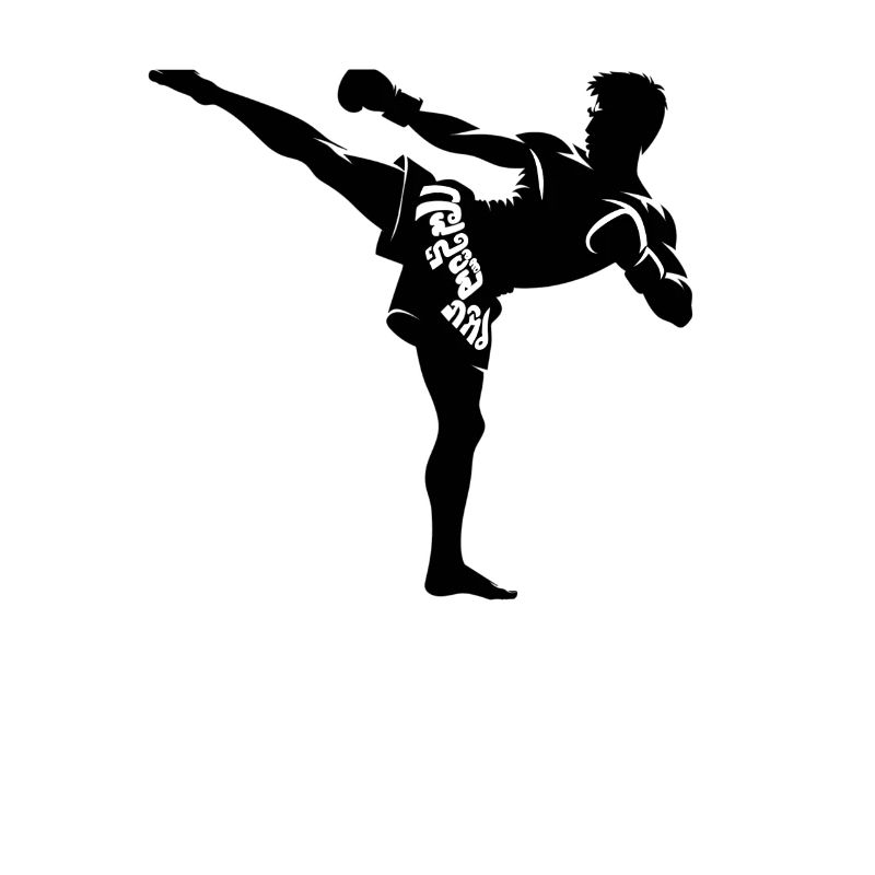 Conception de combattant Muay Thai