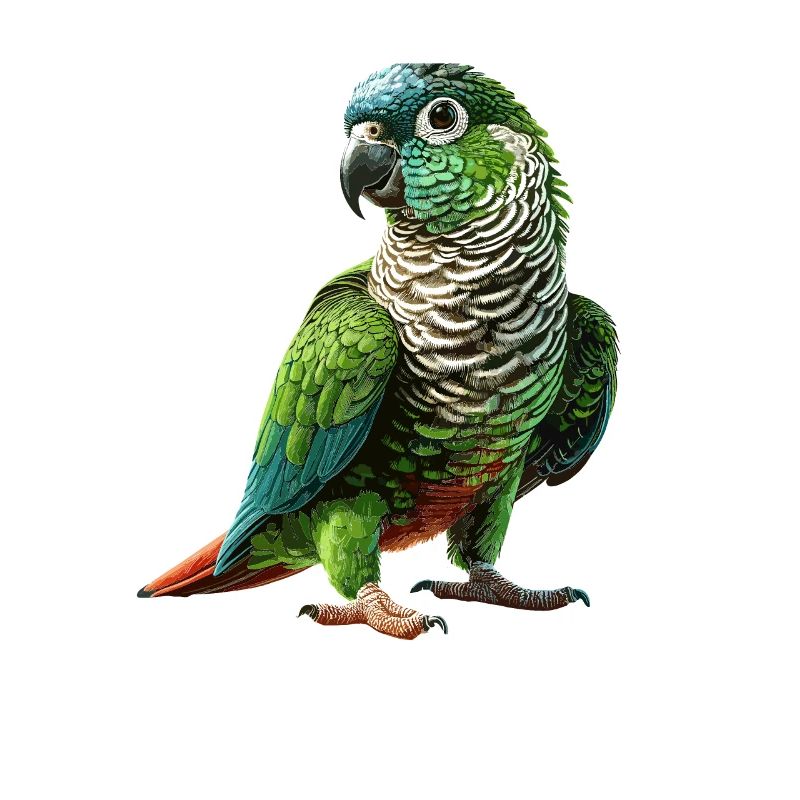 Conure à joues vertes dessin Conure perroquet