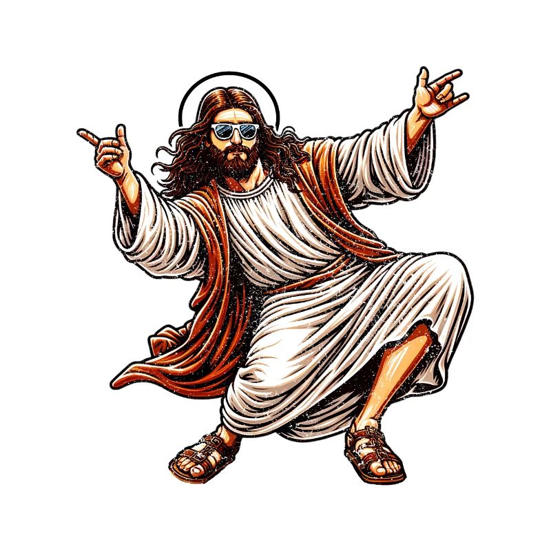 Dancing Jesus Break Dancing Jesus Funny Jesus t