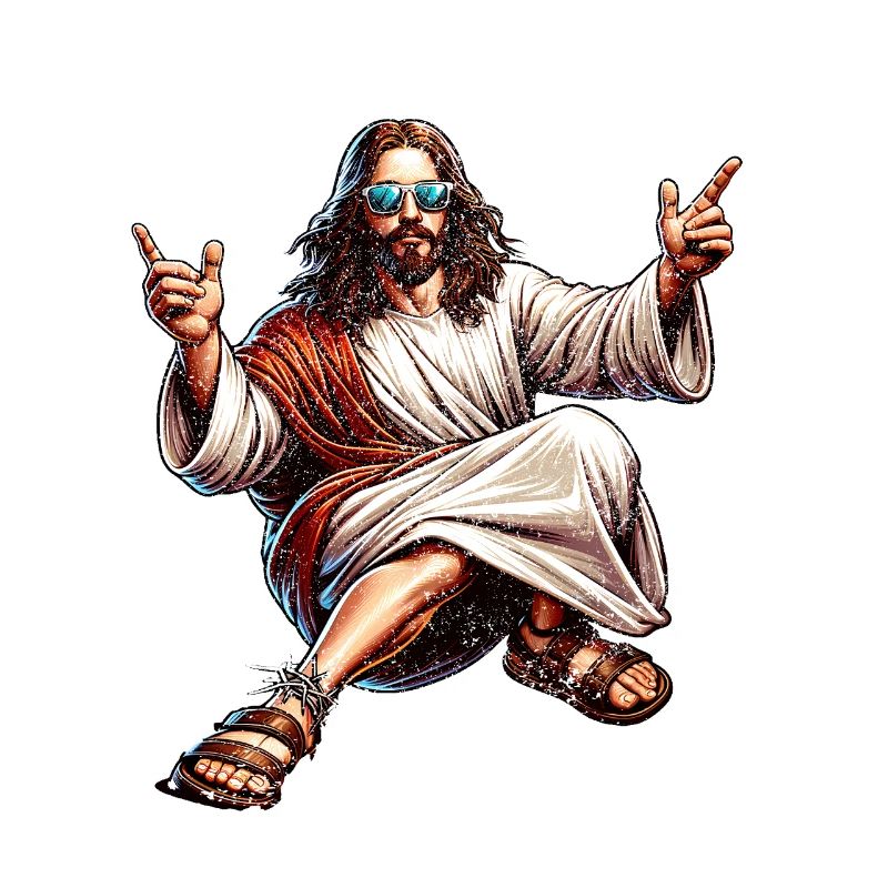 Dancing Jesus Break Dancing Jesus Funny Jesus t