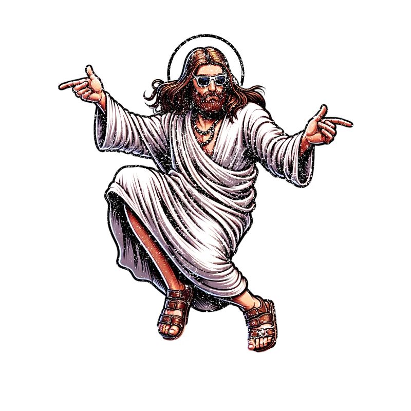 Dancing Jesus Break Dancing Jesus Funny Jesus t
