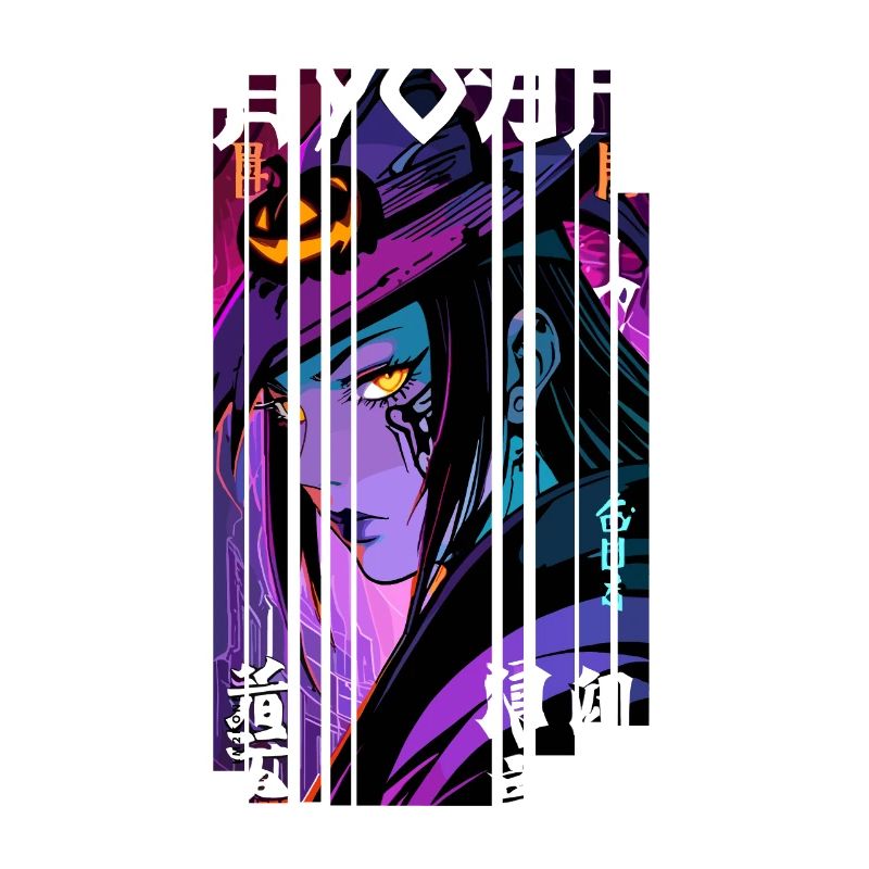 Halloween - Witch Geometric Effect Mauve
