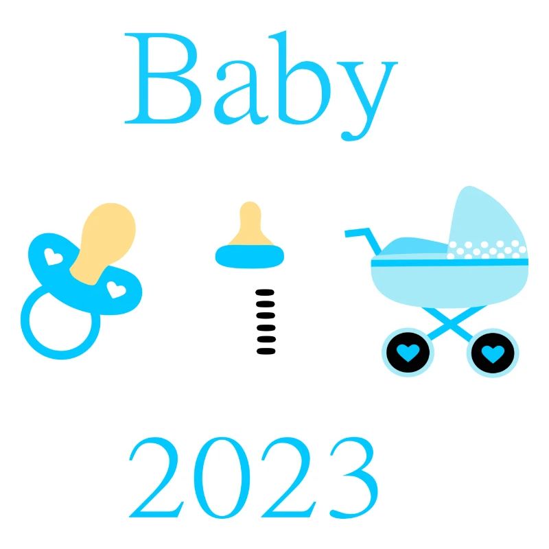 Baby 2023 Birth Boy template customizable