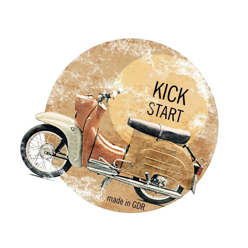 kickstart schwalbe simson ddr vintage
