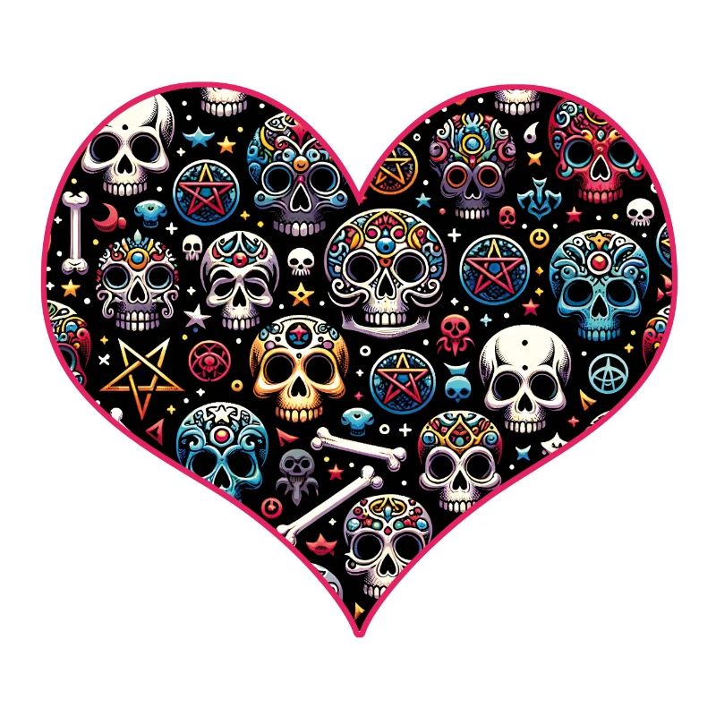 Buntes dekoratives Skullmuster