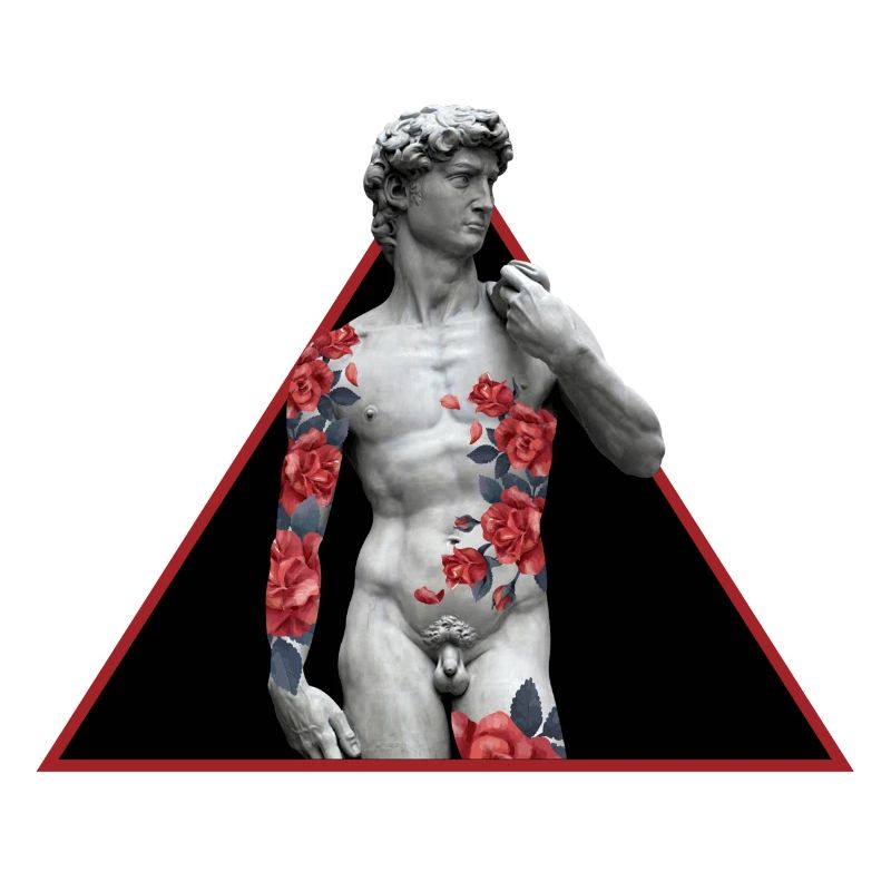 David mit Rose Tattoo