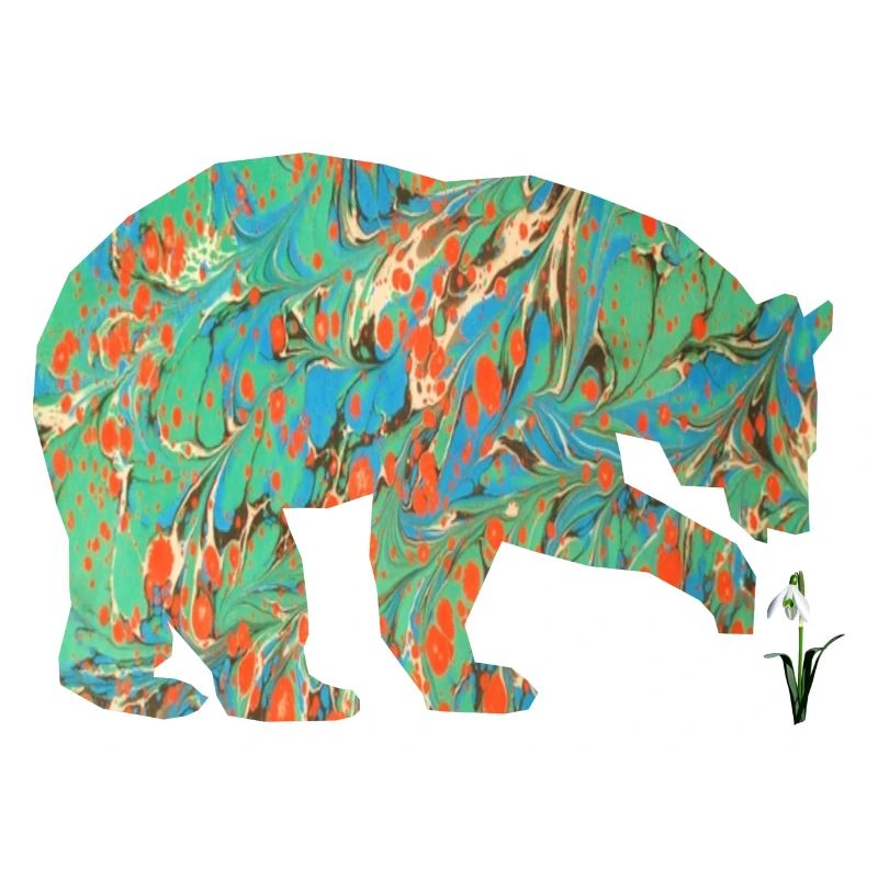 bear with snowdrop e 4