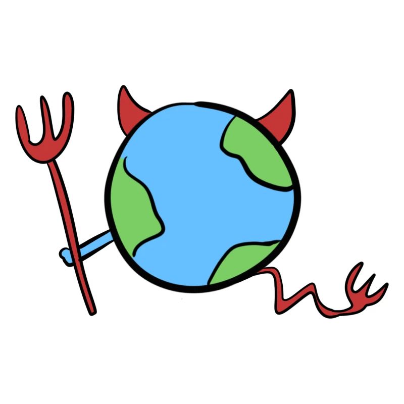 Common earth world devil angry evil