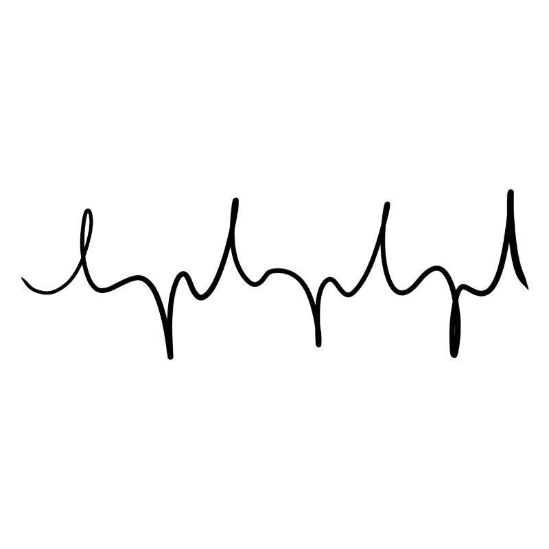 line pointed wavy stroke
