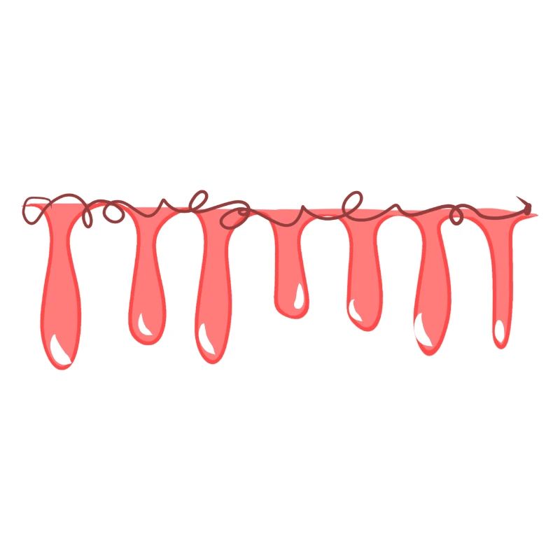 line red slime pattern stroke