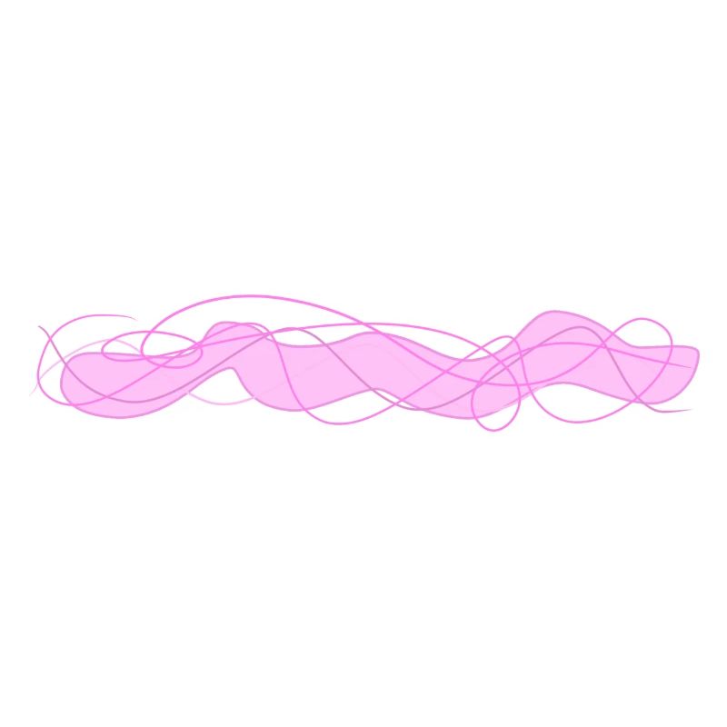 wave pink left stroke wavy