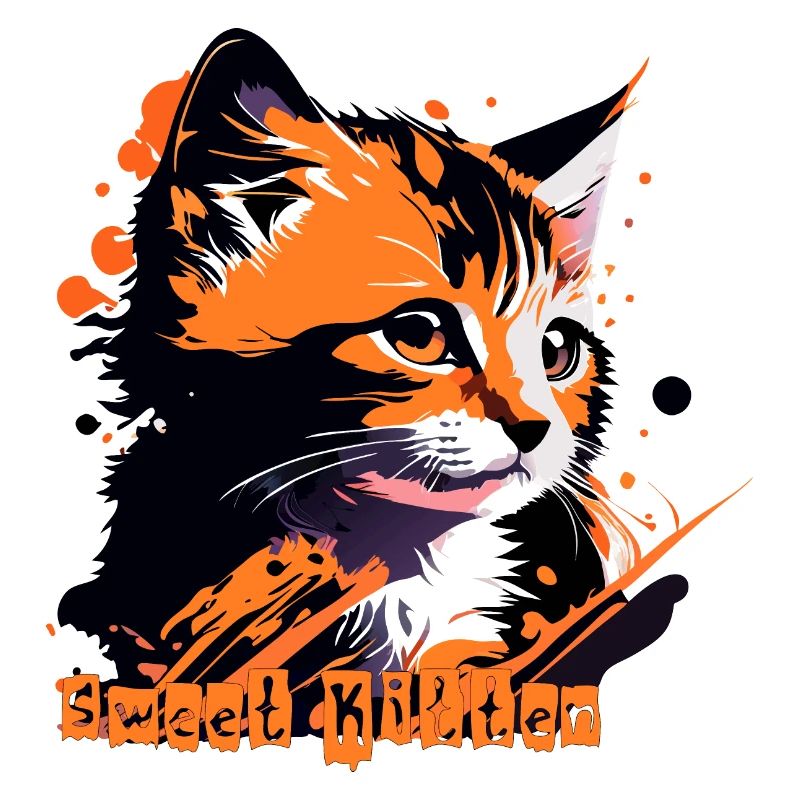 kleines Kätzchen, Katze getigert