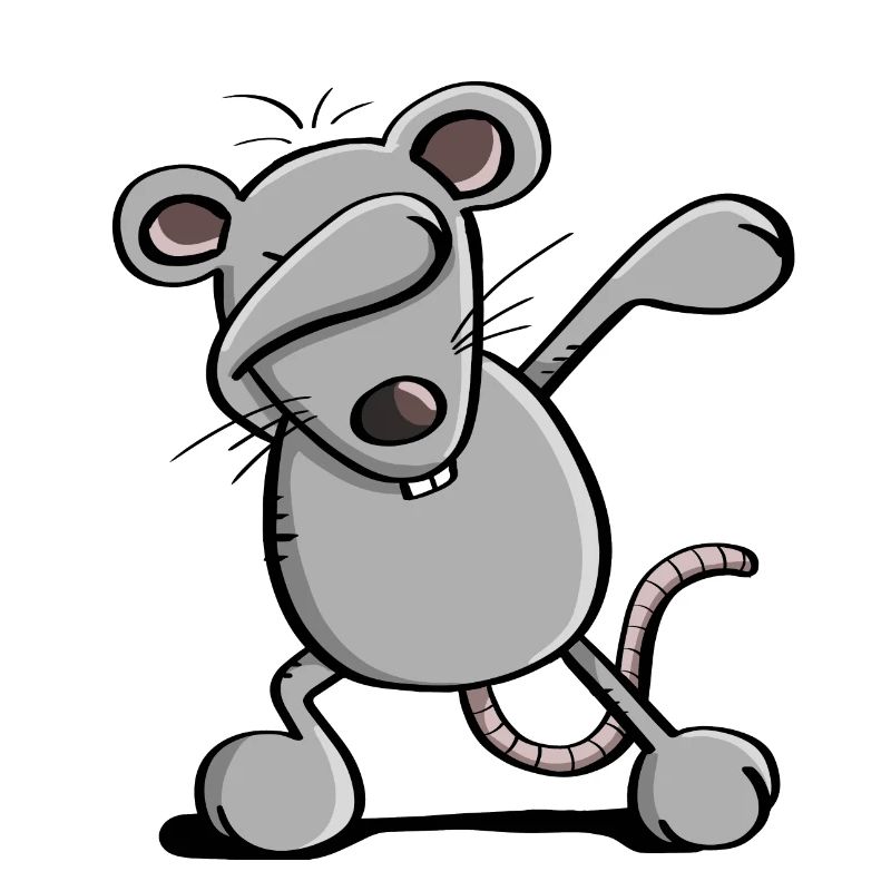 Coole Dab Dance Maus - Dabbing Ratte - Comic