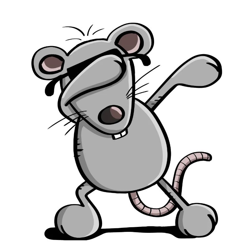 Cool Dab Dance Rat with Sunglasses - Dabbing