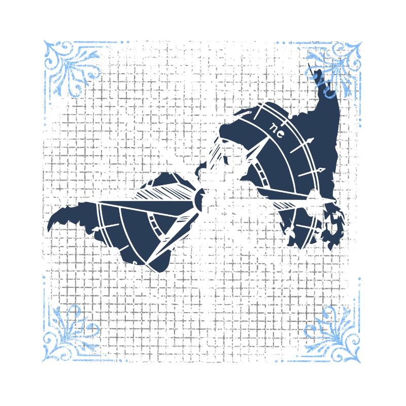 Kompass Navigation Muster Geschenk Geschenkidee