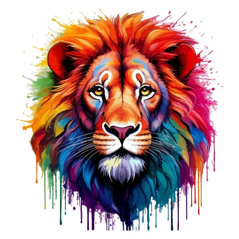 Regenbogenlöwe Kunstspritzer