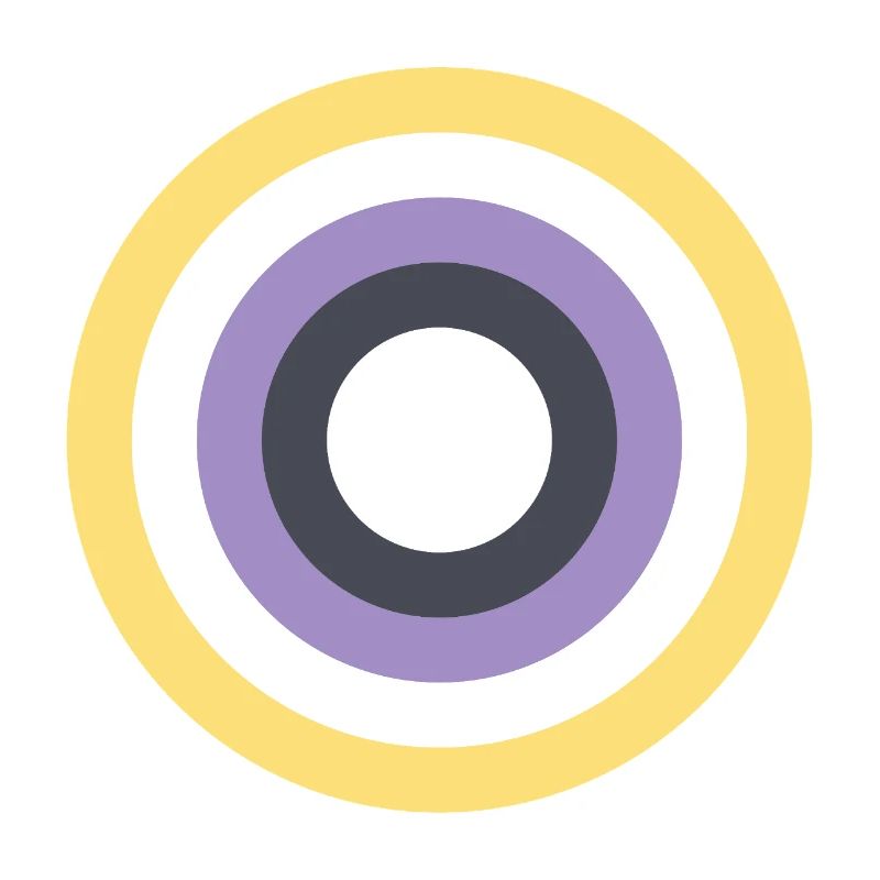 Concentric Ring Palette LGBTQ Non Binary