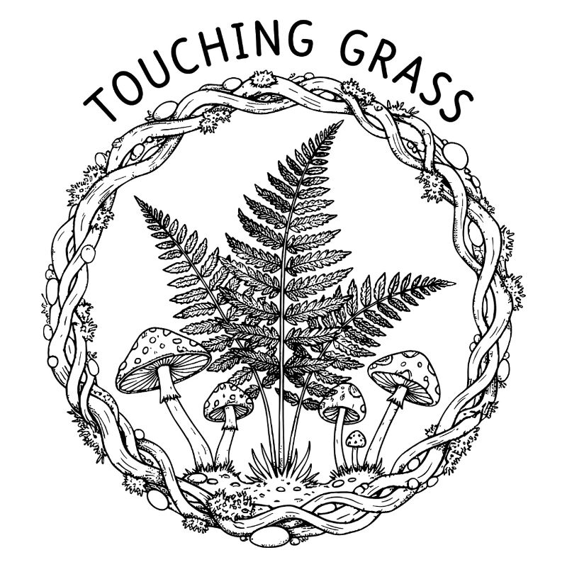 Touching Grass Natur Pilze