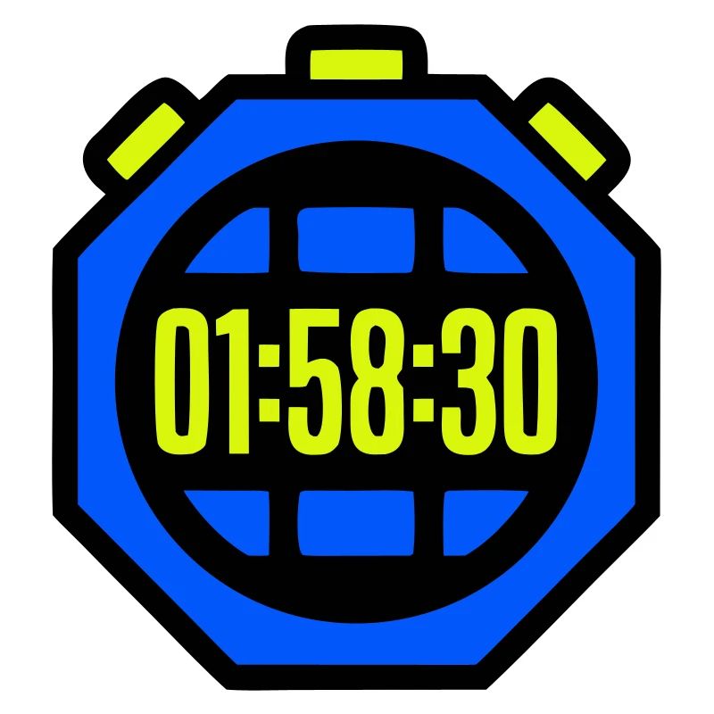 Stopwatch Best Time Half Marathon