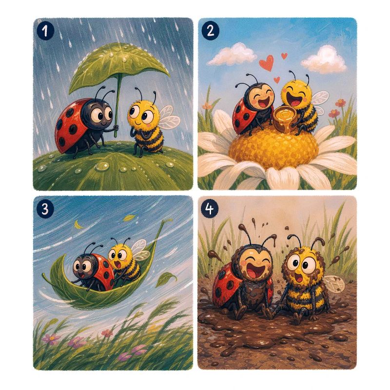 Ladybug und Bee: Eine schöne Freundschaft
