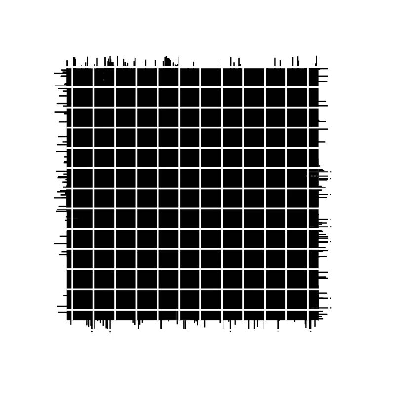 square shape crossed checkered pattern paper