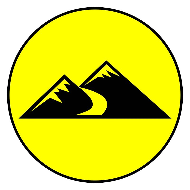 Mountains Icon Circle