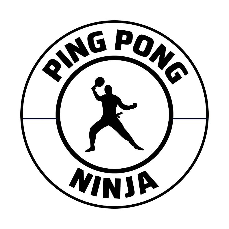 Ping Pong Master Tennis de Table Ninja Warrior Drôle