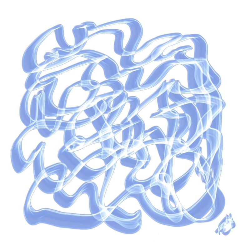 Abstraktes Blau
