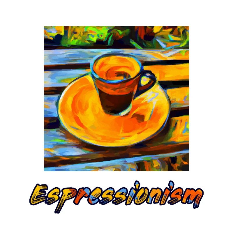 An expressionism espresso becomes espressionism
