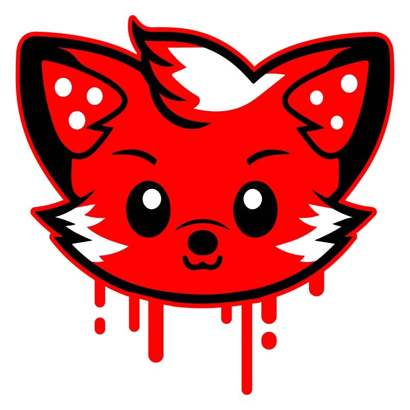 Fox Head Comic Cute