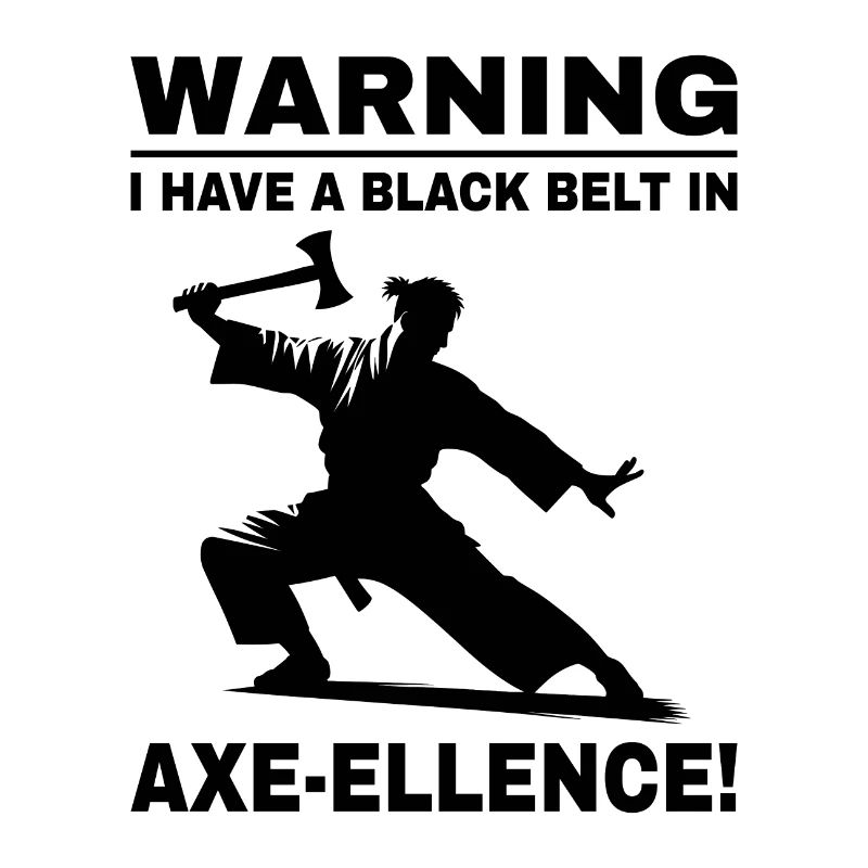 Axt Werfen Ninja Axt Werfer Schwarzgurt Lustig