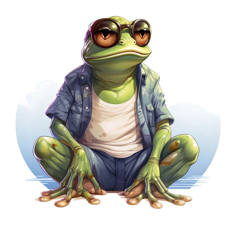 Cool Frog Frogs Funny Animals