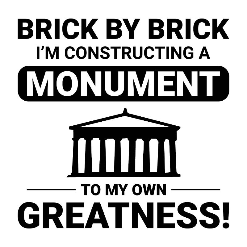Monumental Brick Mastery: Humorous Bricklayer