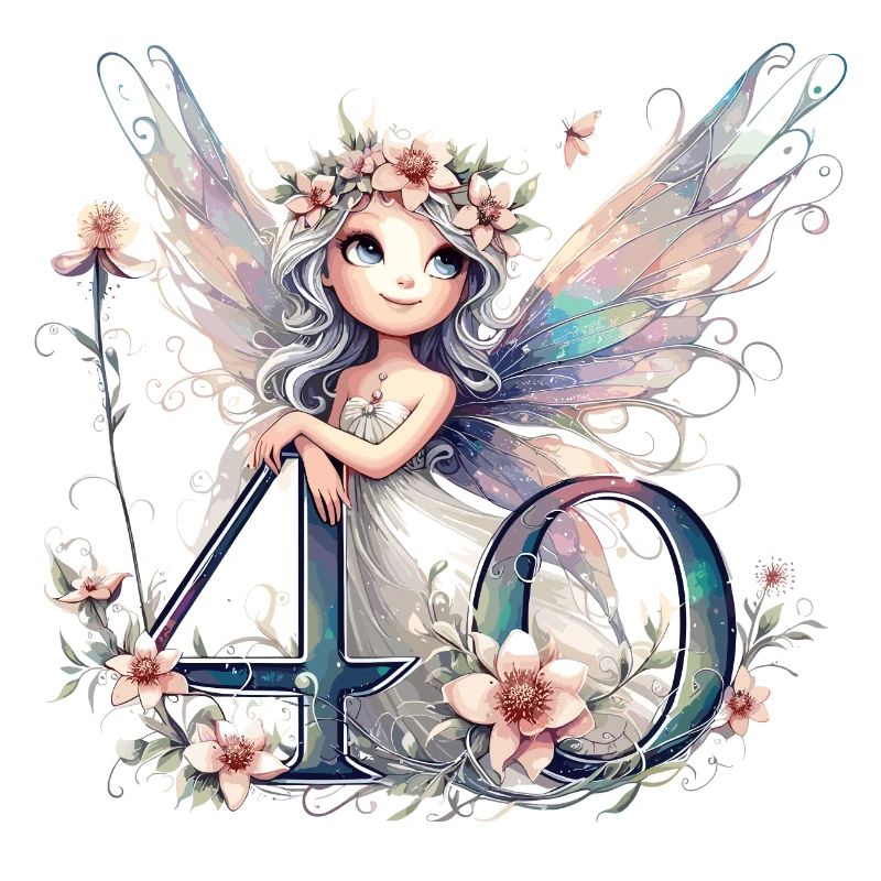 40 ans fée elfe mignon cadeau d’anniversaire