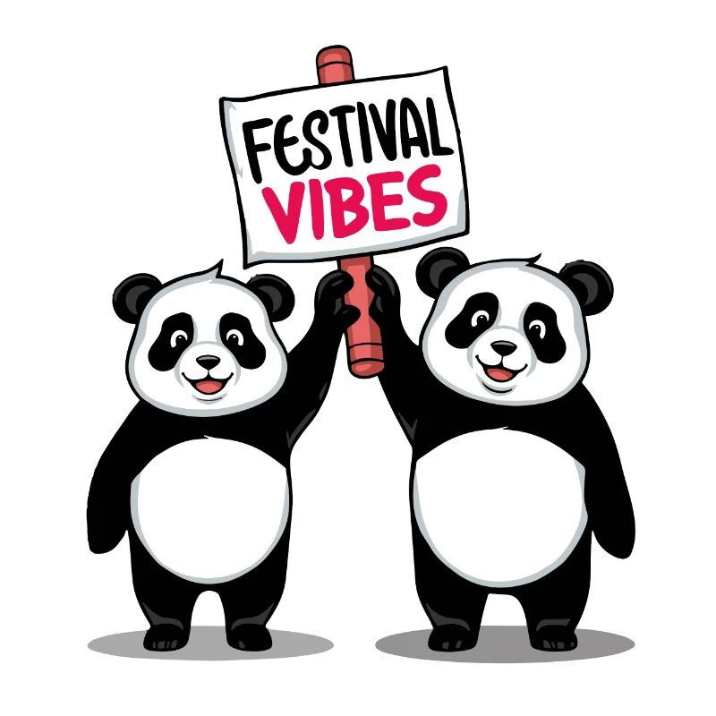 Festival Vibes Panda