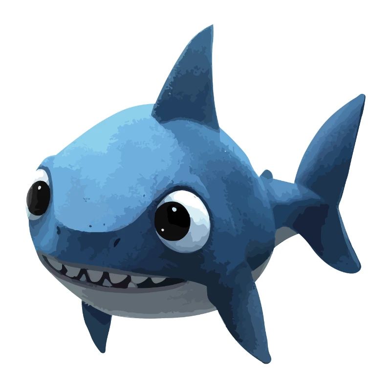 Bébé requin bleu - Mignon et élégant