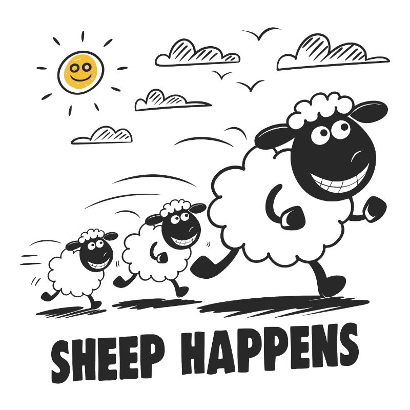 Funny Sheep Sheep Happens