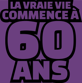 Motif T-shirt "La Vraie Vie à 60 Ans" : Humour pour les Soixante Ans personnalisé sur vêtement