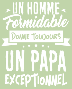 Célébrez votre papa avec le t-shirt 'Un Papa Exceptionnel'. Le cadeau idéal pour la Fête des Pères, un anniversaire ou simplement pour lui d...